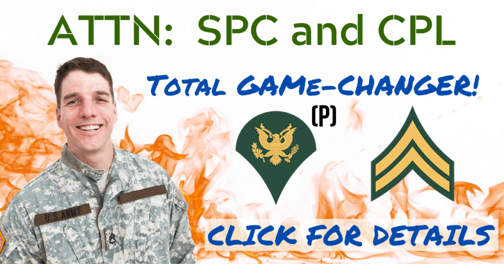 SPC and CPL Promotion to SGT